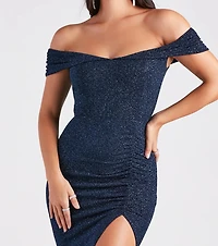 Meryl Formal Glitter Column Dress