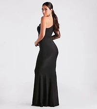 Magnolia Formal Lace One Shoulder Mermaid Dress