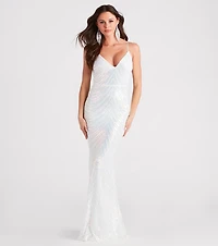 Jianna Formal Sleeveless Sequin Mermaid Dress