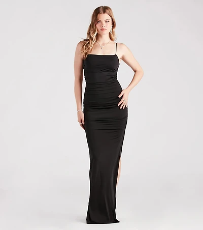 Holly Formal Sleeveless Open Back Dress