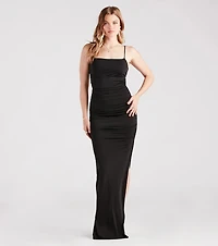 Holly Formal Sleeveless Open Back Dress