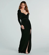 Avril Formal Velvet Mermaid Long Dress
