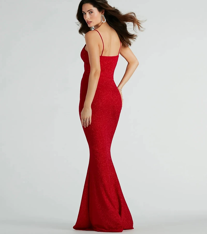 Kelsie Formal Glitter Mermaid Dress