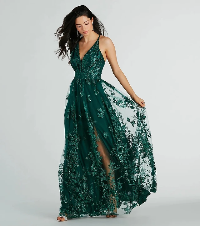 windsor ayva a-line glitter sequin tulle formal dress reviews Pregnancy dress