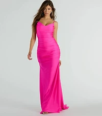 Jamie Formal Cowl Neck Mermaid Dress