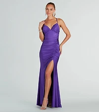 Marlena Formal Lace-Up Mermaid Long Dress