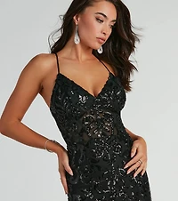 Emma Strappy Back Sequin Mermaid Dress