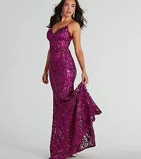 Emma Strappy Back Sequin Mermaid Dress