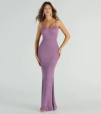 Ainsley Glittering Evening Gown