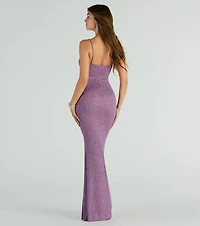 Ainsley Glittering Evening Gown