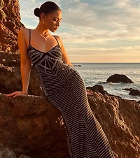 Leni V-Neck Mermaid Rhinestone Formal Dress