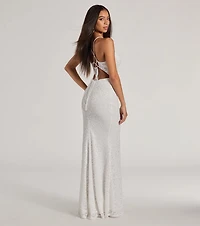 Teresa Lace-Up Corset Mermaid Lace Formal Dress