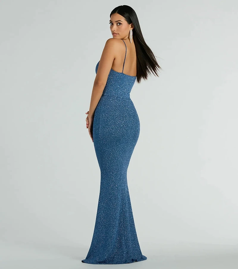 Kelsie Formal Glitter Mermaid Dress