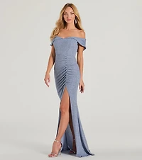 Meryl Formal Glitter Column Dress