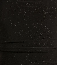 Annie Tie Back Wrap Slit Mermaid Glitter Formal Dress