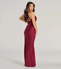 Hadlee Sweetheart Halter Mermaid Mesh Formal Dress