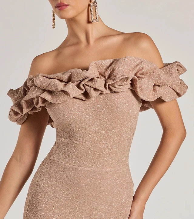 Windsor Halsey Formal Glitter Ruffled Mermaid Dress at Vancouver Mall in  Vancouver, WA