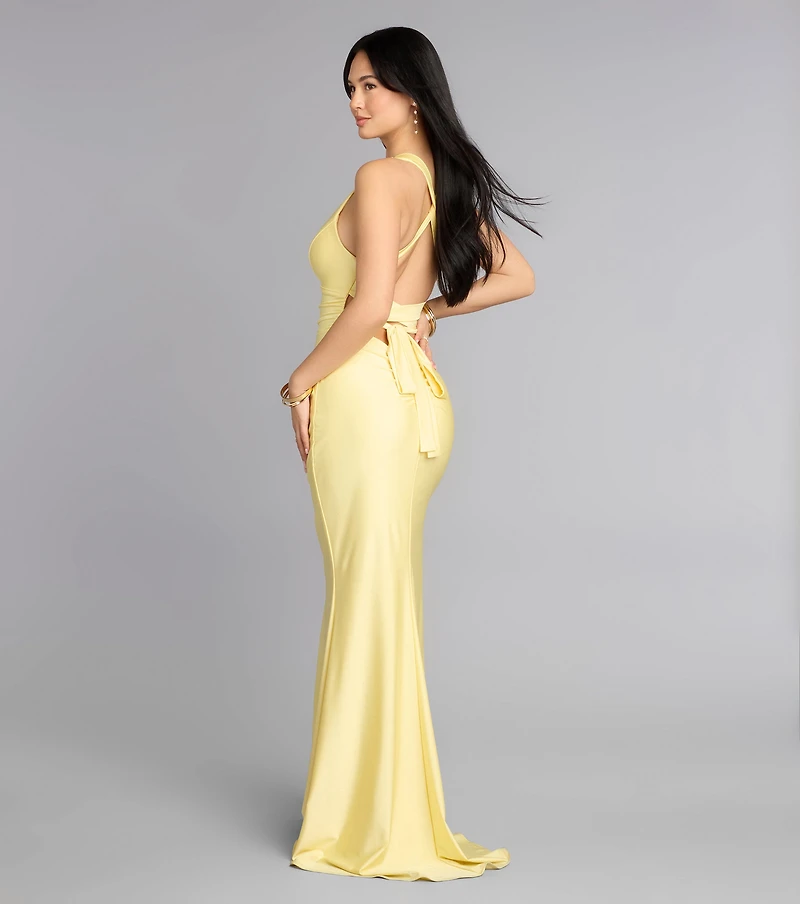 Jianne Formal Lace-Up Back Long Dress