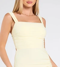 Ashlynn Open Back Ruched Mermaid Formal Dress