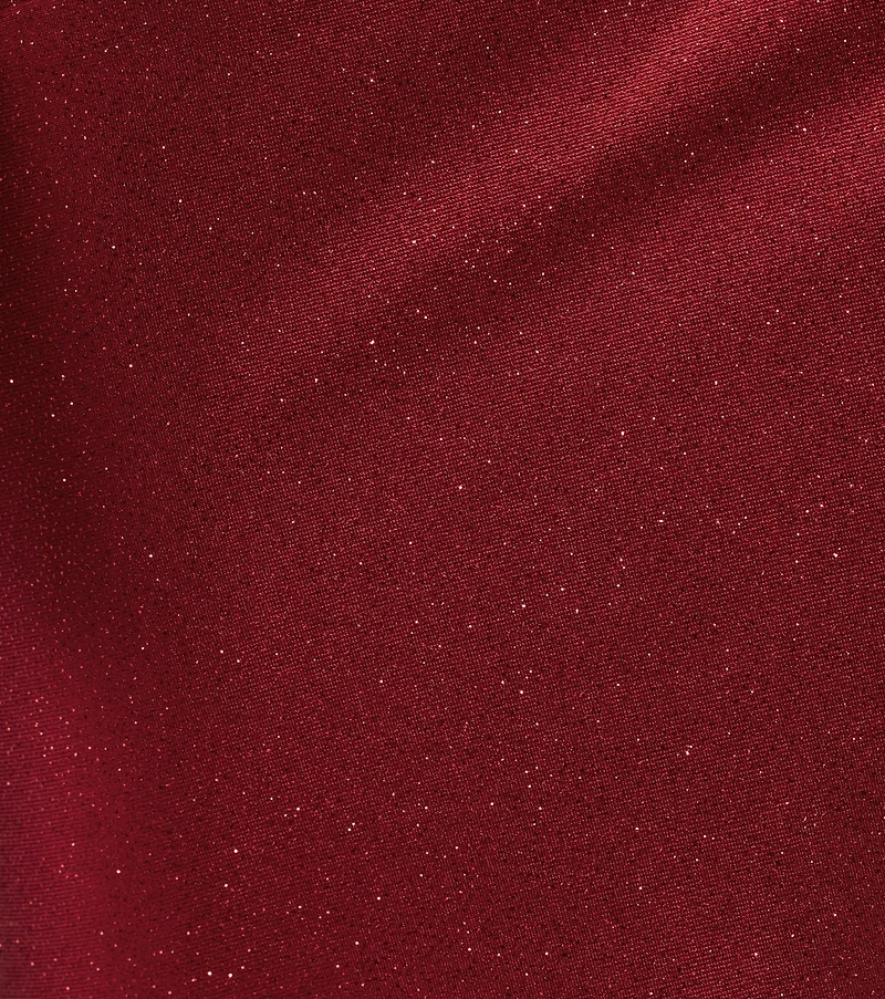 Joyce Open Back Wrap Bodycon Glitter Formal Dress
