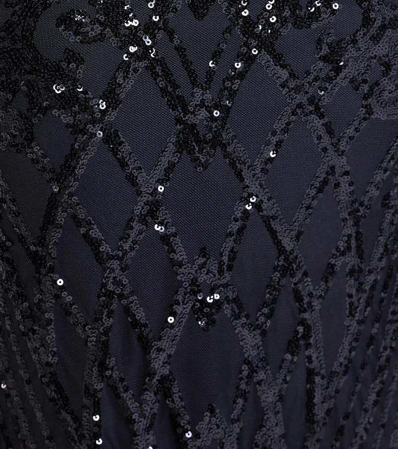 Esmeralda Halter Mermaid Sequin Formal Dress