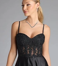 Antonina Sweetheart Corset A-Line Satin Formal Dress