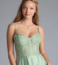 Antonina Sweetheart Corset A-Line Satin Formal Dress