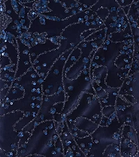 Lauren Sweetheart A-Line Glitter Sequin Dress
