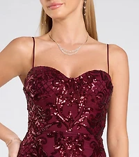 Jessie Sweetheart Mermaid Sequin Formal Dress