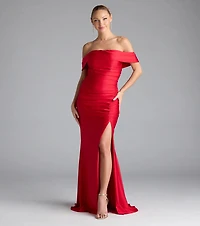 Alicia Off-The-Shoulder Mermaid Formal Dress