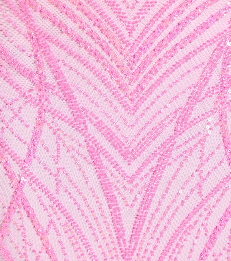 Liv Sleeveless Beaded Sequin Mermaid Dress