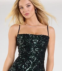 Gabrielle Formal Sequin Long Dress