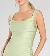 Kaitlin Low Back Slit Mermaid Formal Dress