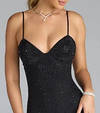 Solange Sweetheart Bodycon Rhinestone Formal Dress