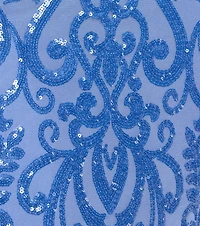 Jenny Cutout Open Back Mermaid Sequin Formal Dress