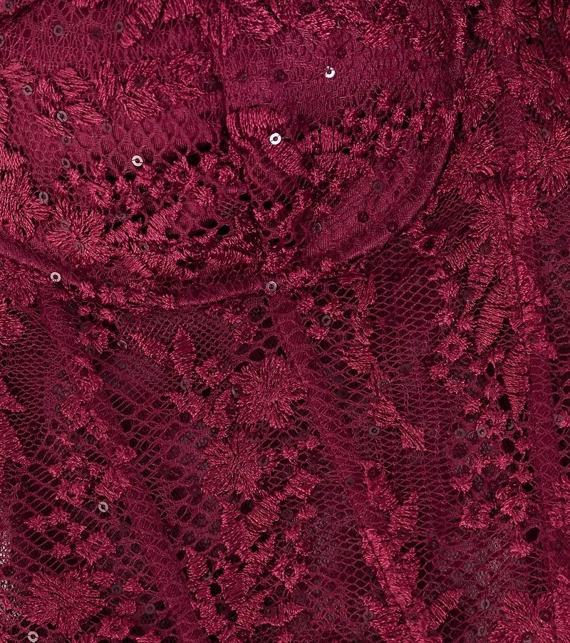 Olga Corset Lace Satin Wrap Mermaid Formal Dress