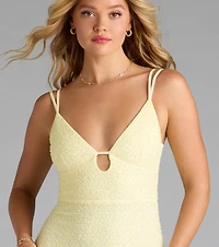 Capriana V-Neck Mermaid Bead Sequin Formal Dress