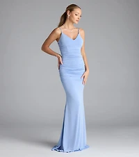 Justine V-Neck Mermaid Formal Dress