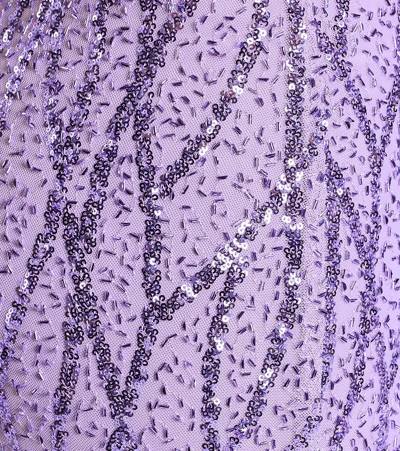 Meghan Lace-Up Corset Sequin Bead Formal Dress