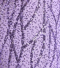 Meghan Lace-Up Corset Sequin Bead Formal Dress