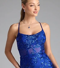 Artemis Open Back Mermaid Sequin Formal Dress