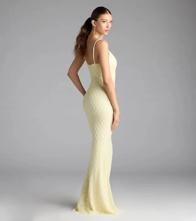 fatima sequin cowl neck bodycon formal dress Windsor Fatima Sequin Cowl Neck Bodycon Formal Dress