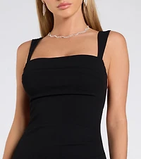 Elaine Open Back High Slit Mermaid Dress