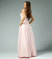 Kaitlynn Satin Lace-Up Ball Gown