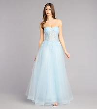 Kennedy Tulle A-Line Ball Gown