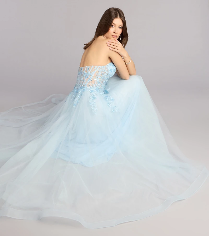 Kennedy Tulle A-Line Ball Gown