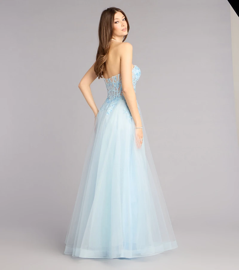 Kennedy Tulle A-Line Ball Gown
