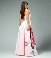 Susan Floral A-Line Ball Gown