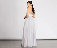 Nicolette Sequin & Tulle Dress