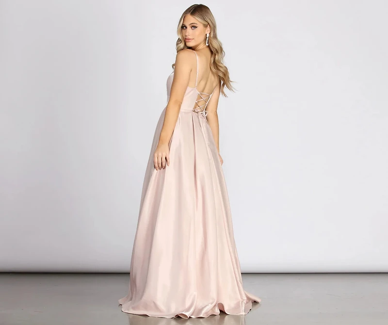 Jolie Formal Lace Up Gown